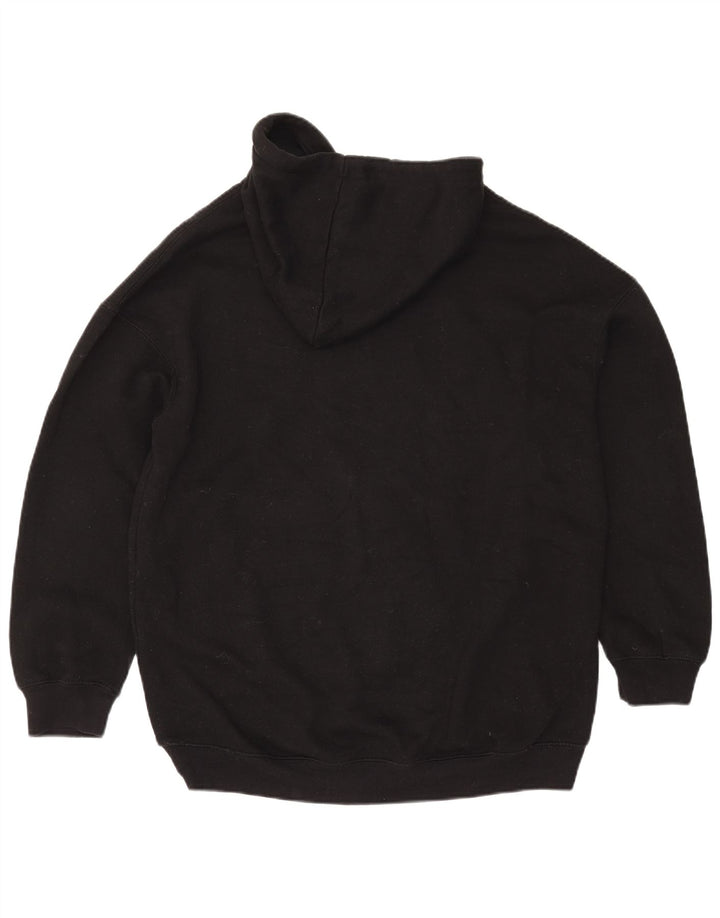 Zara Dame Oversized Hoodie Jumper UK 10 Small Black Polyester
