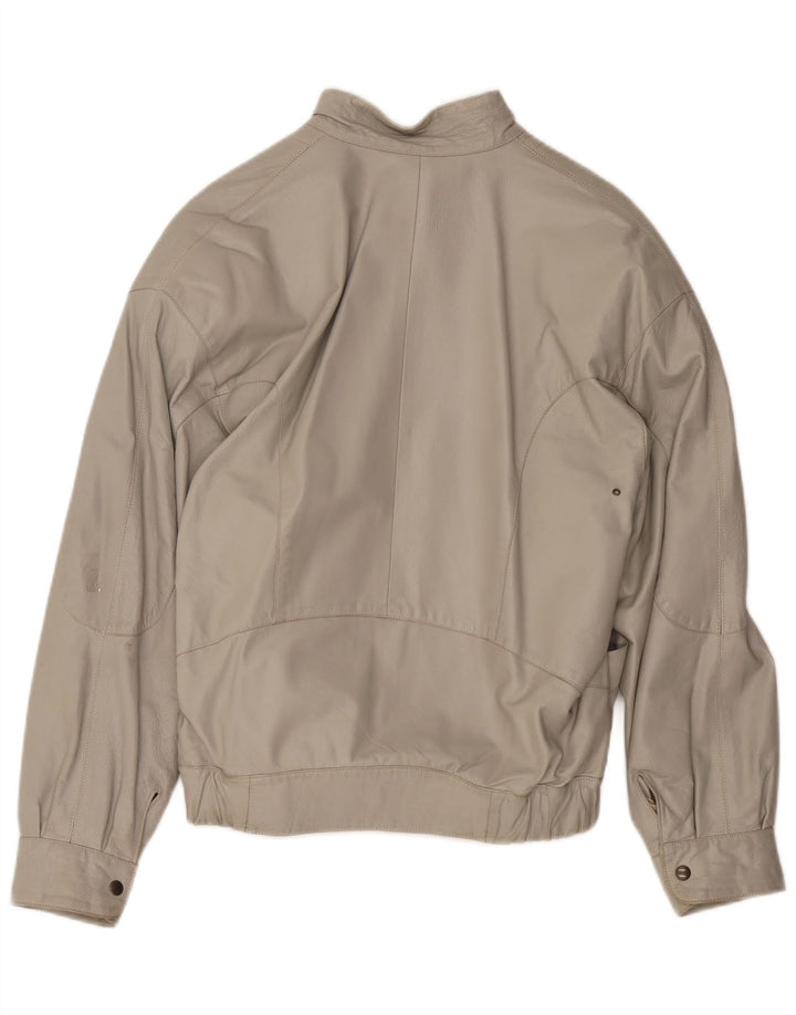 Moda Italiana Herre Læderjakke IT 48 Medium Beige Læder