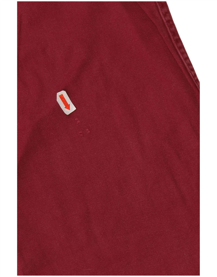 Vintage herre vestlig skjorte XL Bourgogne bomuld