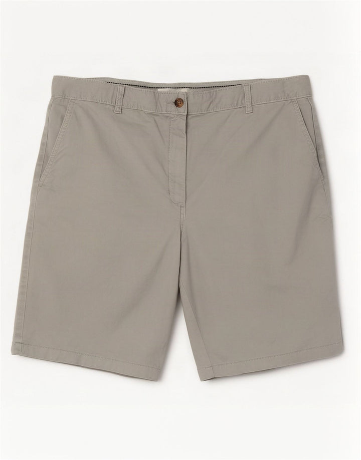 Marks & Spencer Chino Shorts til kvinder UK 16 Large W36 Grå Bomuld