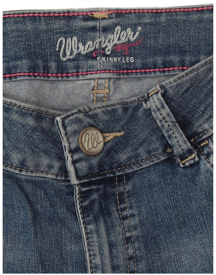 WRANGLER Dame Crop Skinny Jeans W28 L24 Blå