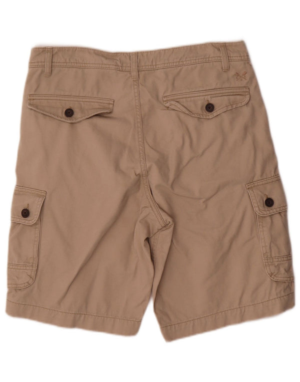 Crew Clothing Mens Cargo Shorts W32 Medium Beige Cotton