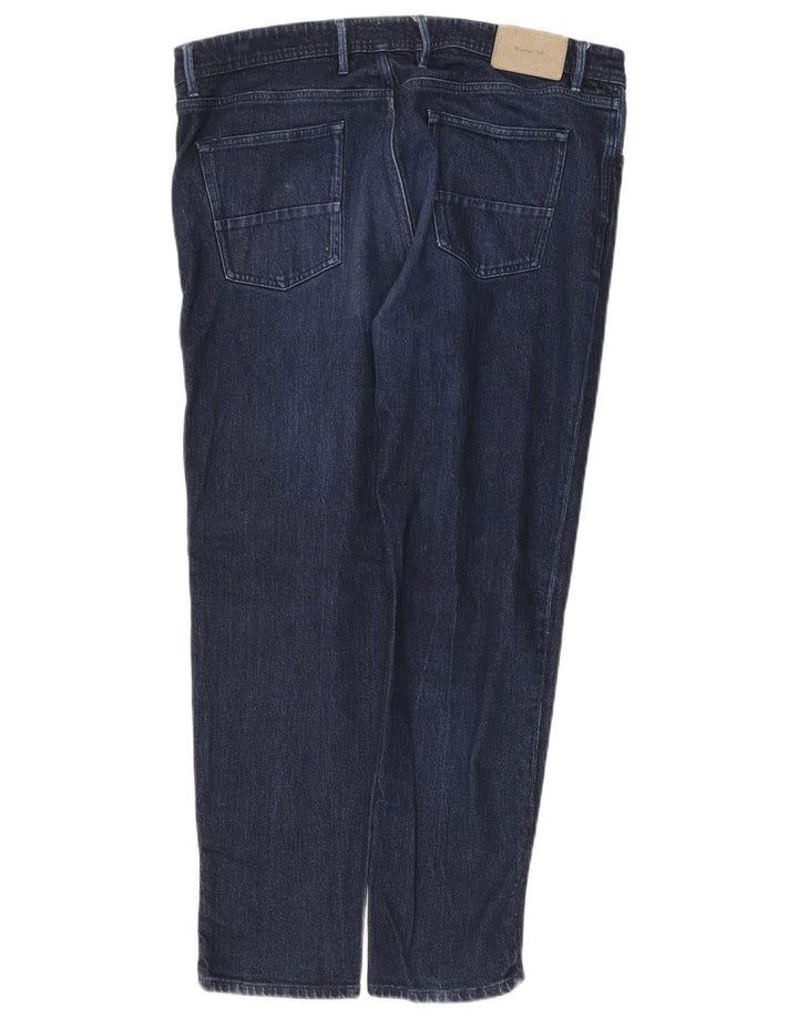 Massimo Dutti Herre Tapered Jeans W38 L28 Marineblå Bomuld