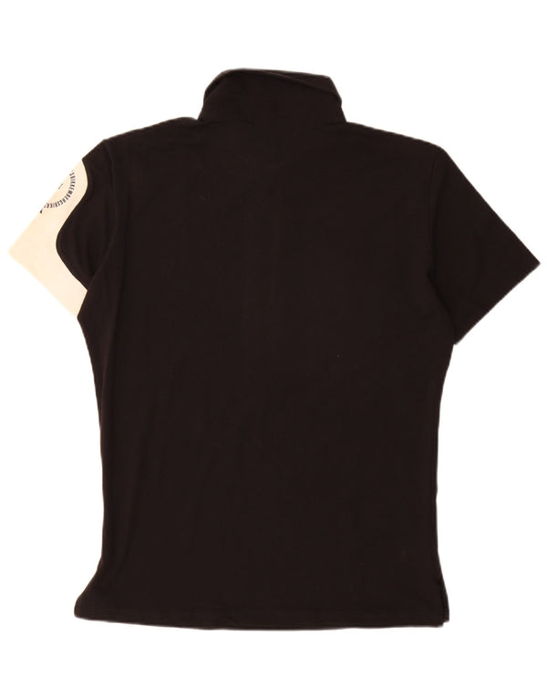 BIKKEMBERGS Poloshirt til mænd Medium Sort Colourblock Bomuld