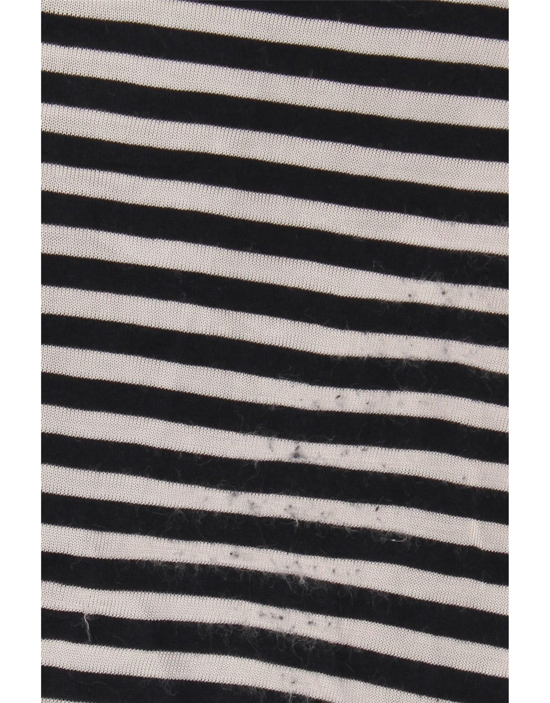 BENETTON Dame 3/4 ærmet bluse Top UK 10 Small Navy Blue Nautical