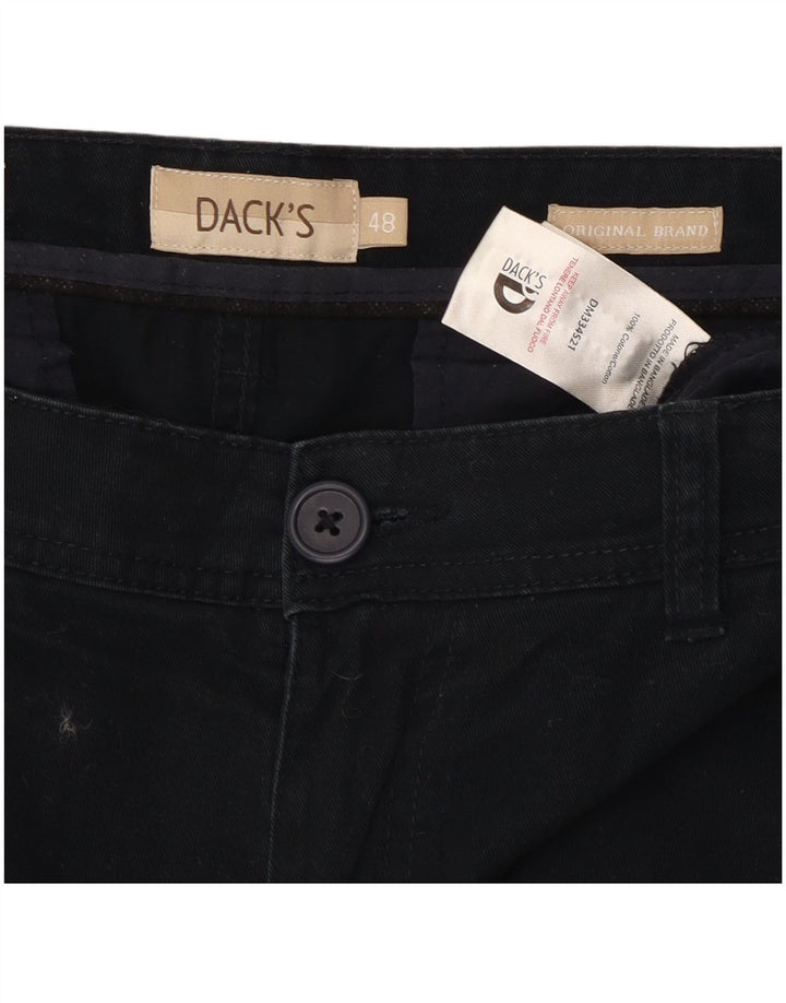 DACK'S Herre Regular Fit Chino Shorts IT 48 Medium W32 Marineblå Bomuld