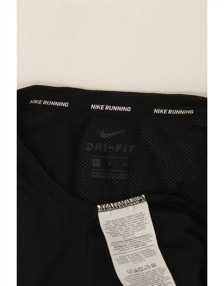 Nike herre Dri Fit T-shirt top lille sort polyester