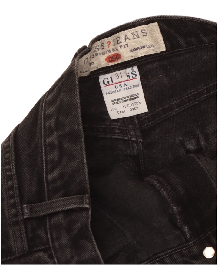 Guess koniske jeans til kvinder W31 L30 sort bomuld