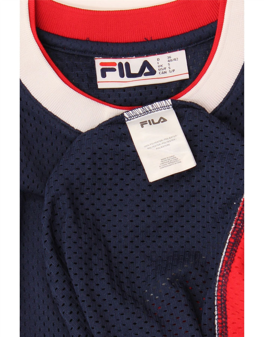 FILA Grafisk T-shirt til mænd, lille marineblå