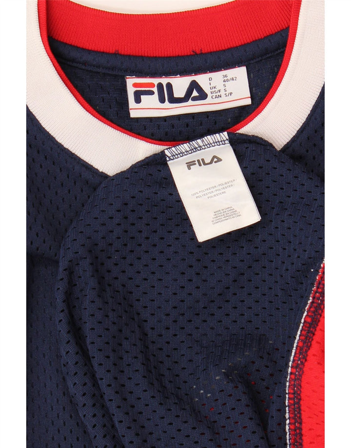 FILA Grafisk T-shirt til mænd, lille marineblå
