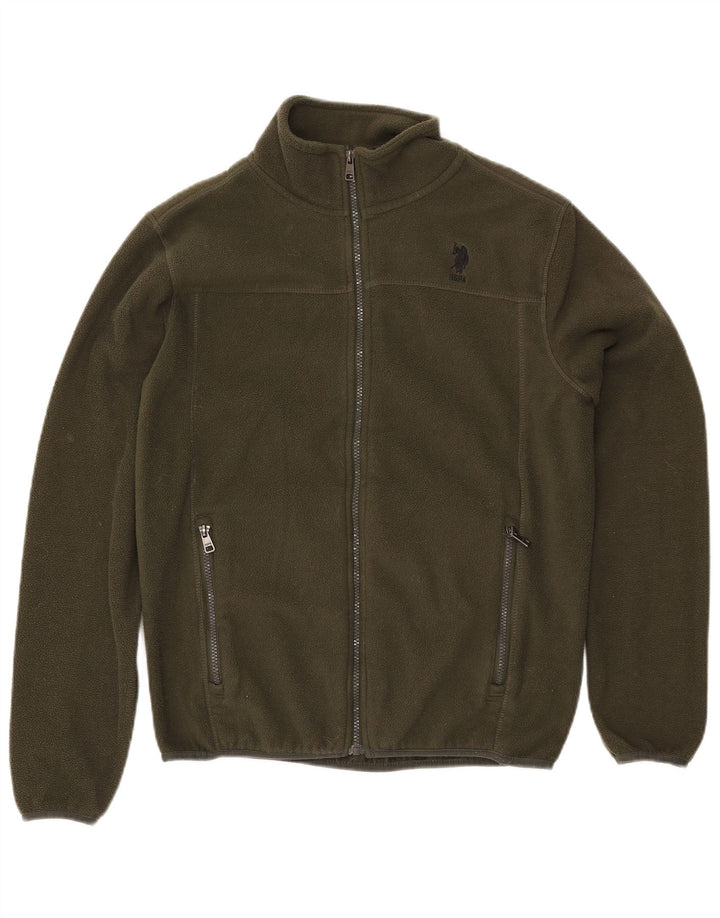 U.S. POLO ASSN. Herre fleecejakke lille Khaki Polyester