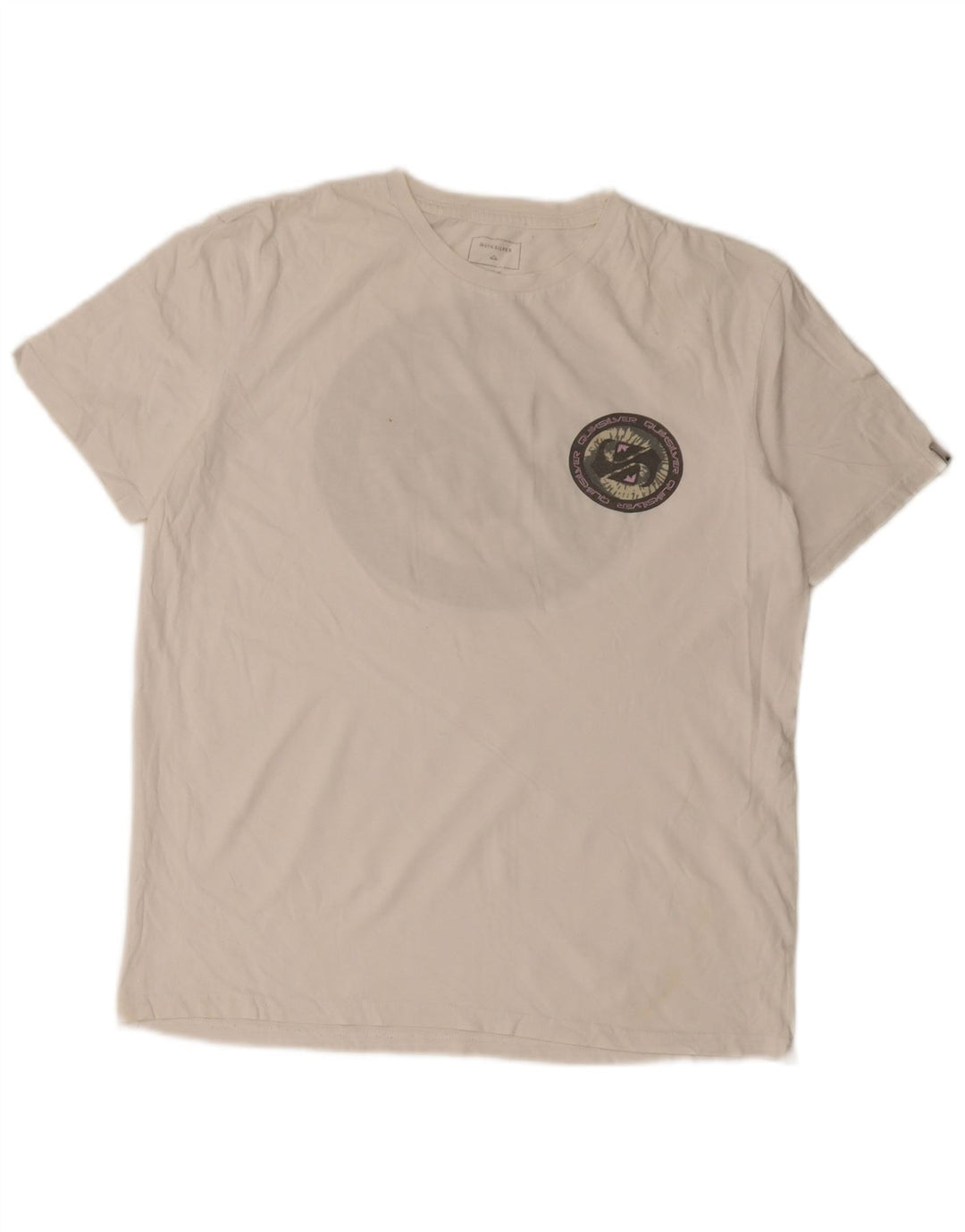 Quiksilver Herre Regular Fit Grafisk T-Shirt Top Medium White