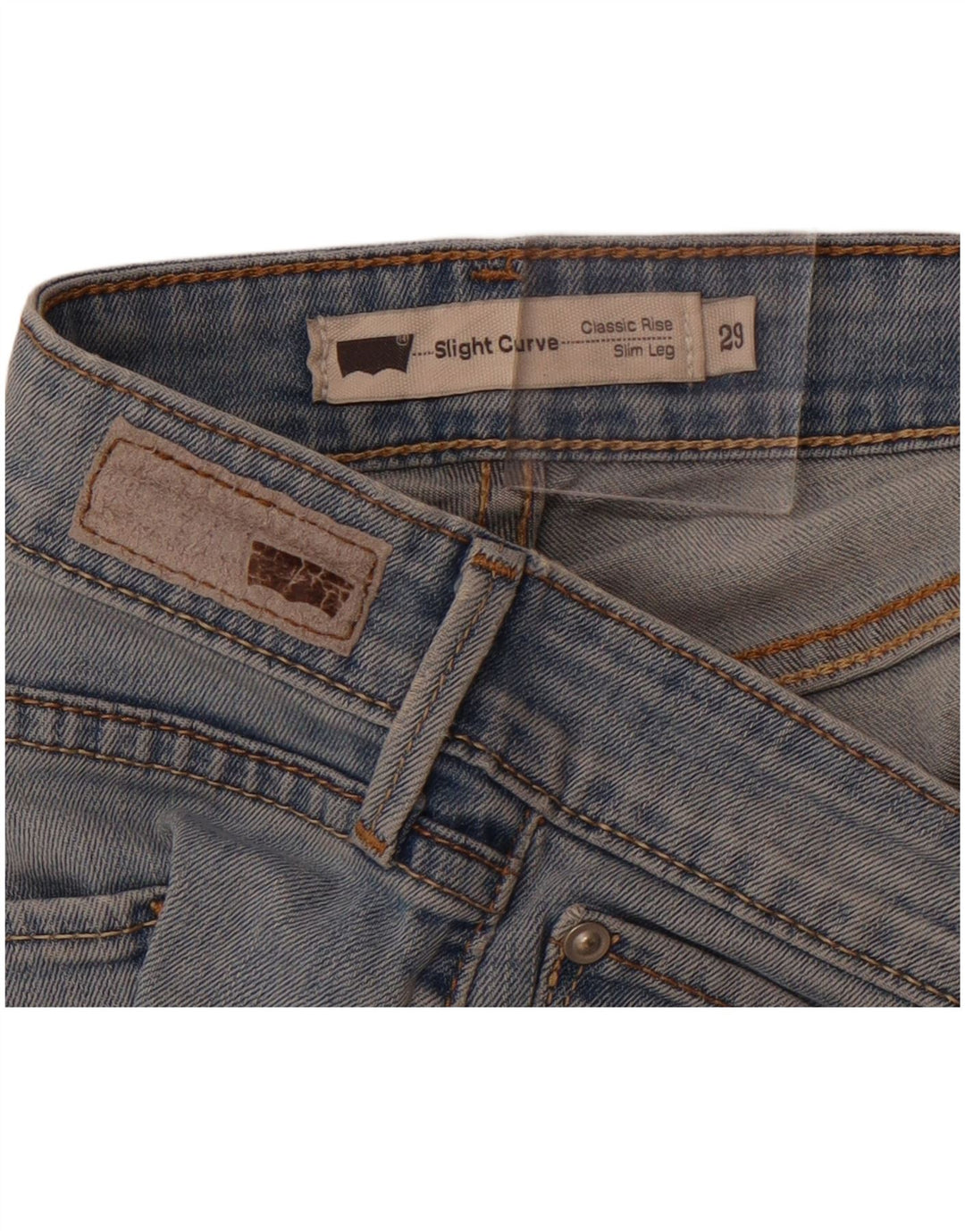 LEVI'S Dame Slight Curve Classic Rise Slim Jeans W29 L28 Blå