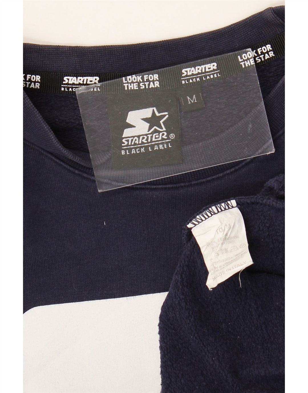 Starter Herre Grafisk Sweatshirt Jumper Medium Navyblå Bomuld