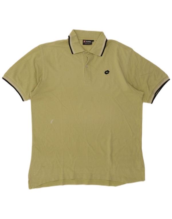 Lotto Mens Polo Shirt 2XL Green Cotton