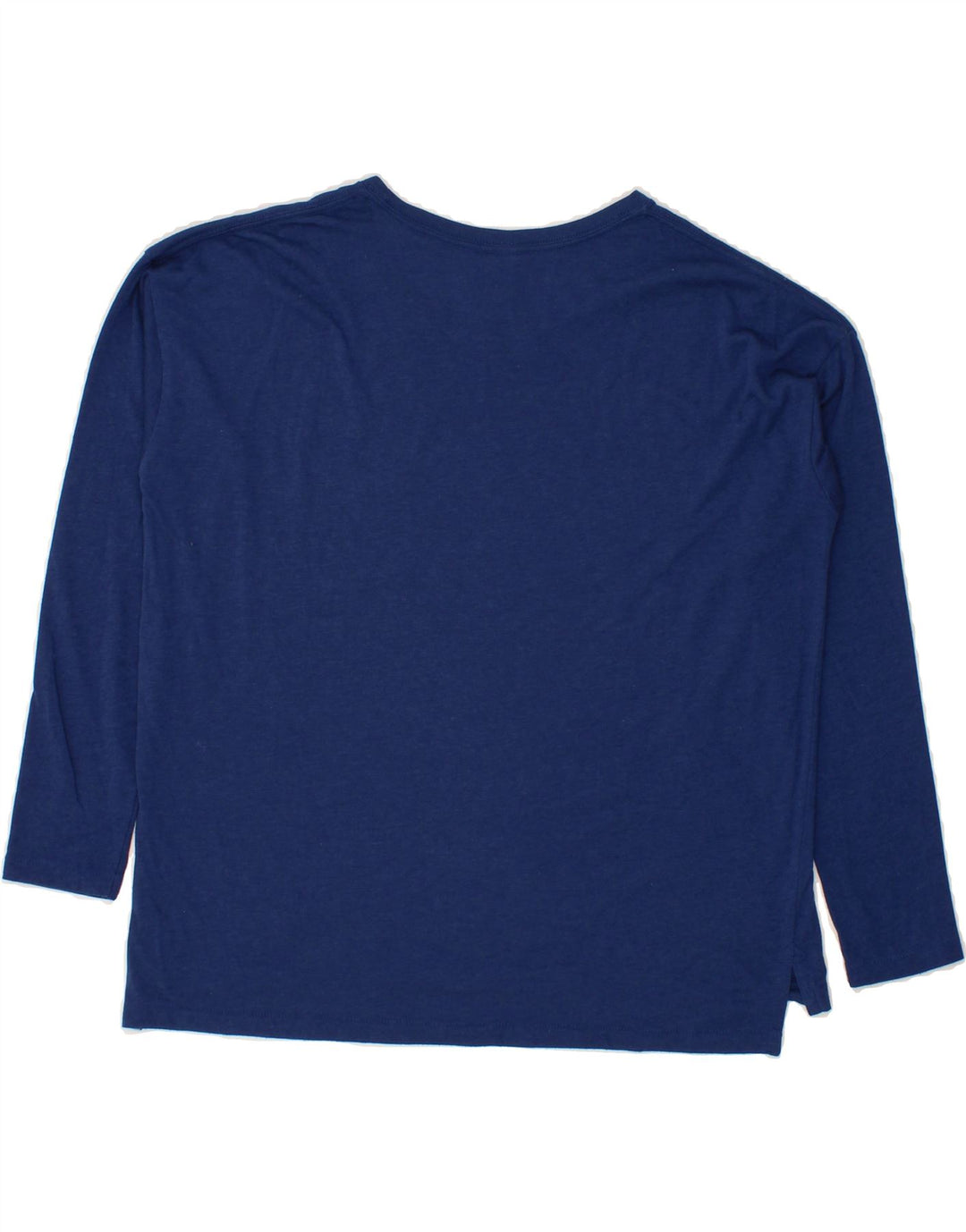 NIKE Womens Oversized Graphic Top Long Sleeve UK 10 Small Navy Blue Vintage Nike and Second-Hand Nike from Messina Hembry 