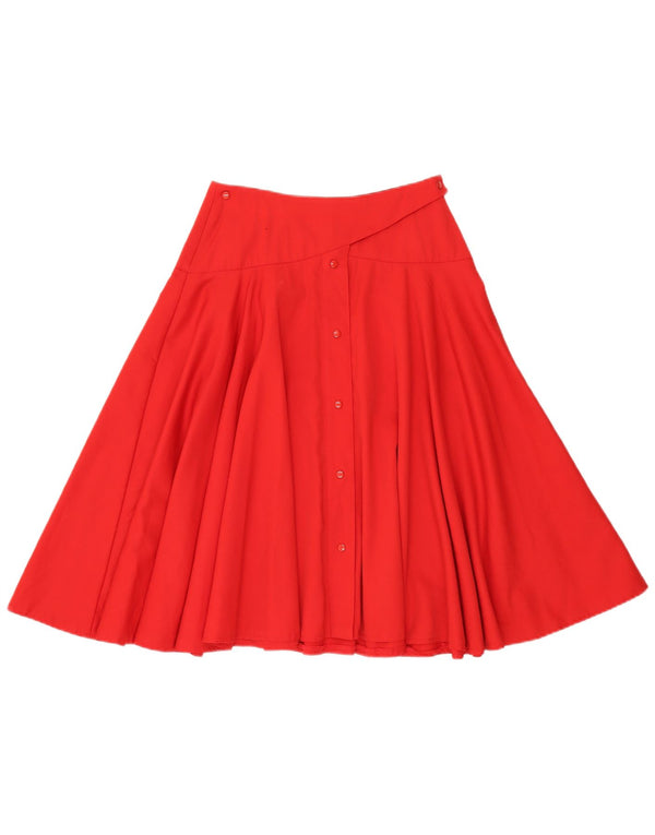 Incom A-Line nederdel til kvinder EU 40 Medium W28 Red Virgin Wool