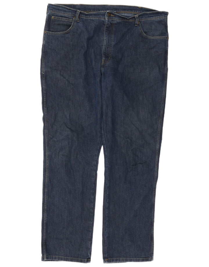 Wrangler Straight Jeans til mænd W42 L32 Blå