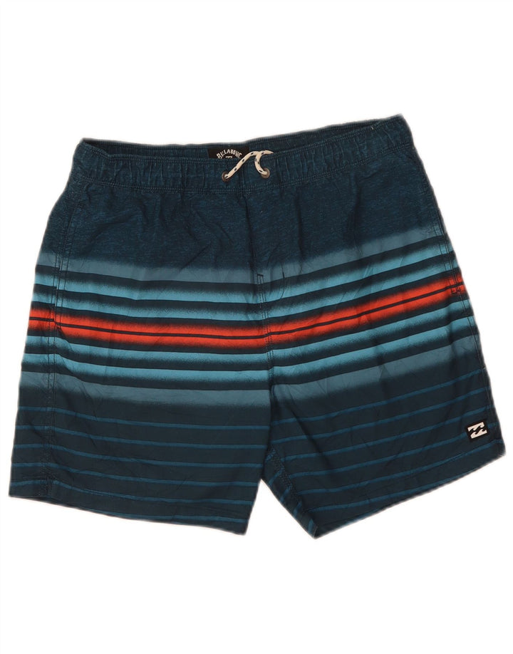 Billabong Boys svømmeshorts 15-16 år marineblå stribet polyester