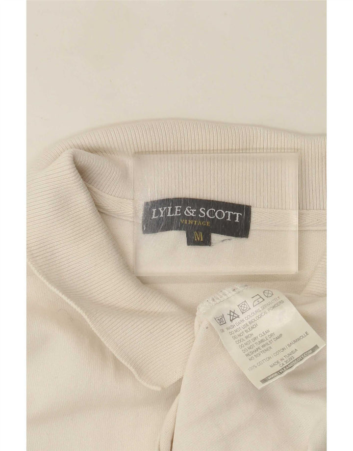 Lyle & Scott Langærmet Regular Polo Shirt Medium Off White Bomuld