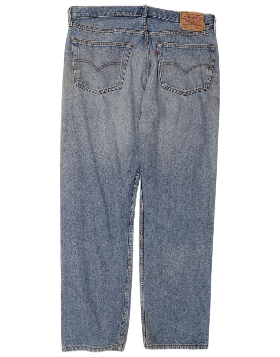 Levi's Straight Jeans til mænd W38 L32 blå bomuld