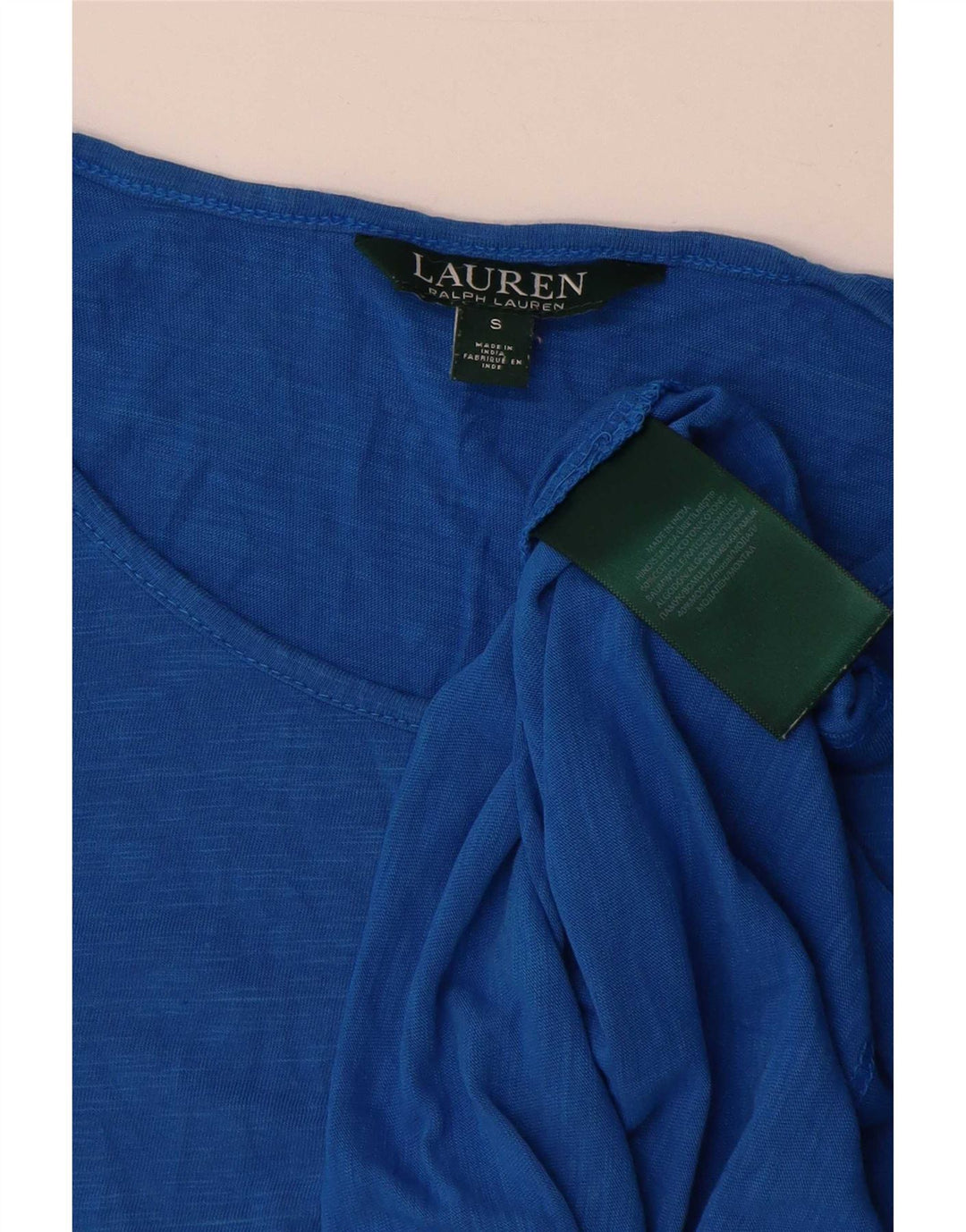 Ralph Lauren Damevest Top UK 10 Lille Blå Bomuld