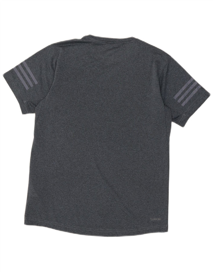 ADIDAS Herre Climacool T-Shirt Top Lille Blå Flecked Polyester