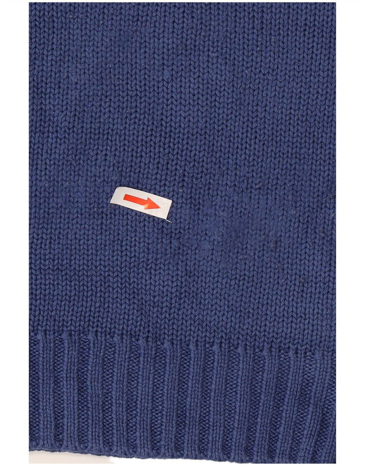 Pierre Cardin Herre Zip Neck trøje Sweater Large Blue