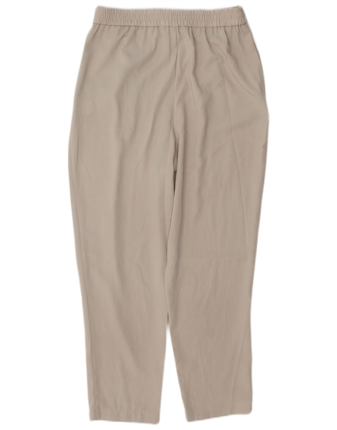 Zara Dame tilspidsede Casual Bukser Små W26 L25 Beige Polyester