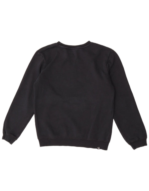 Puma Boys Graphic Sweatshirt Jumper 13-14 år Sort