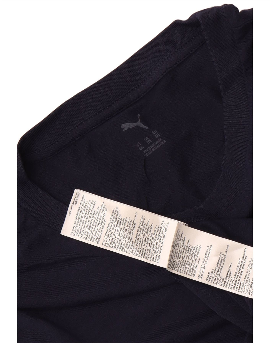 Puma herre T-shirt top 2XL marineblå bomuld