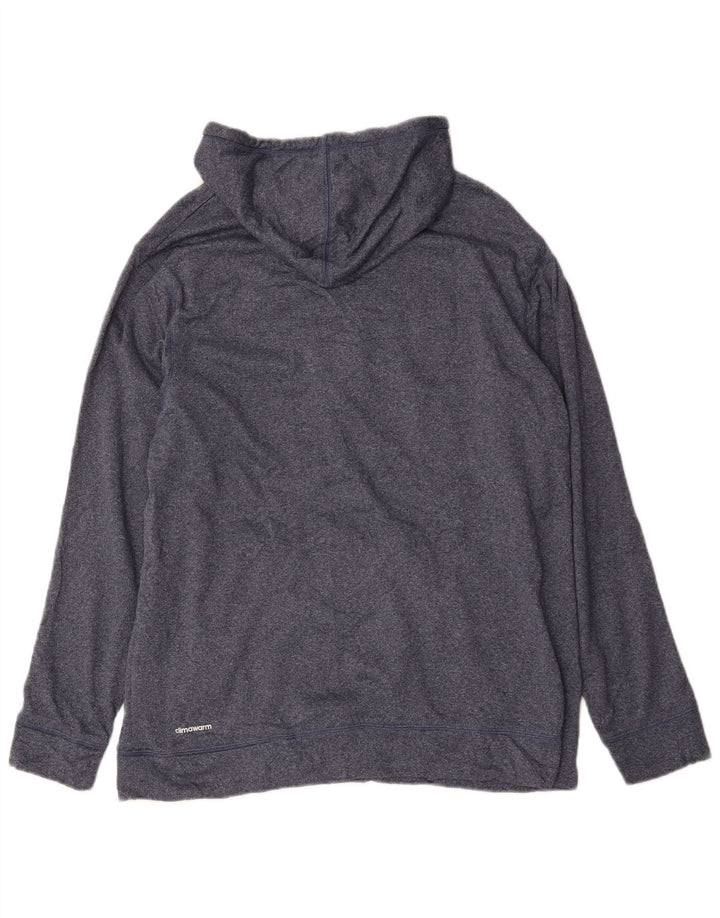 Adidas Herre Packers Grafisk Hættetrøje Jumper Stor Blå Polyester