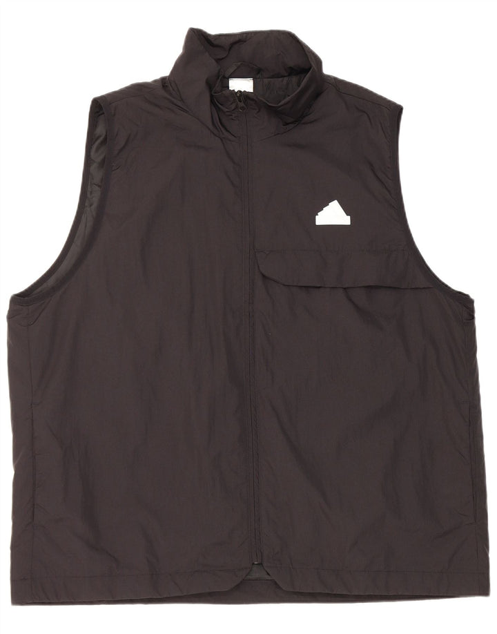 Adidas Herre Utility Gilet UK 40 Large Black Nylon