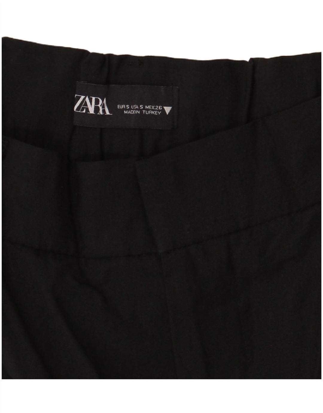 ZARA Pegged Chino Shorts til kvinder Small W26 Sort
