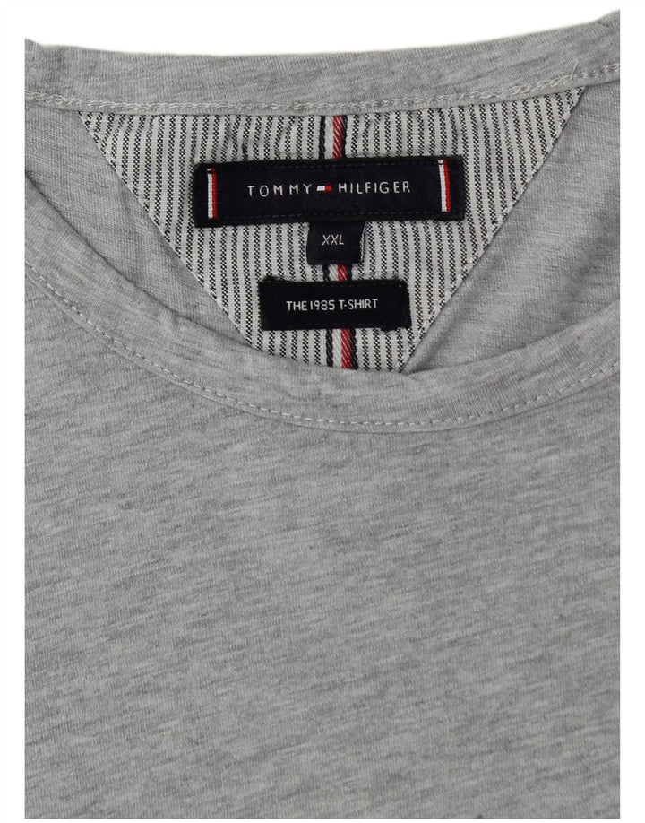 Tommy Hilfiger Herre T-Shirt Top 2XL Grå