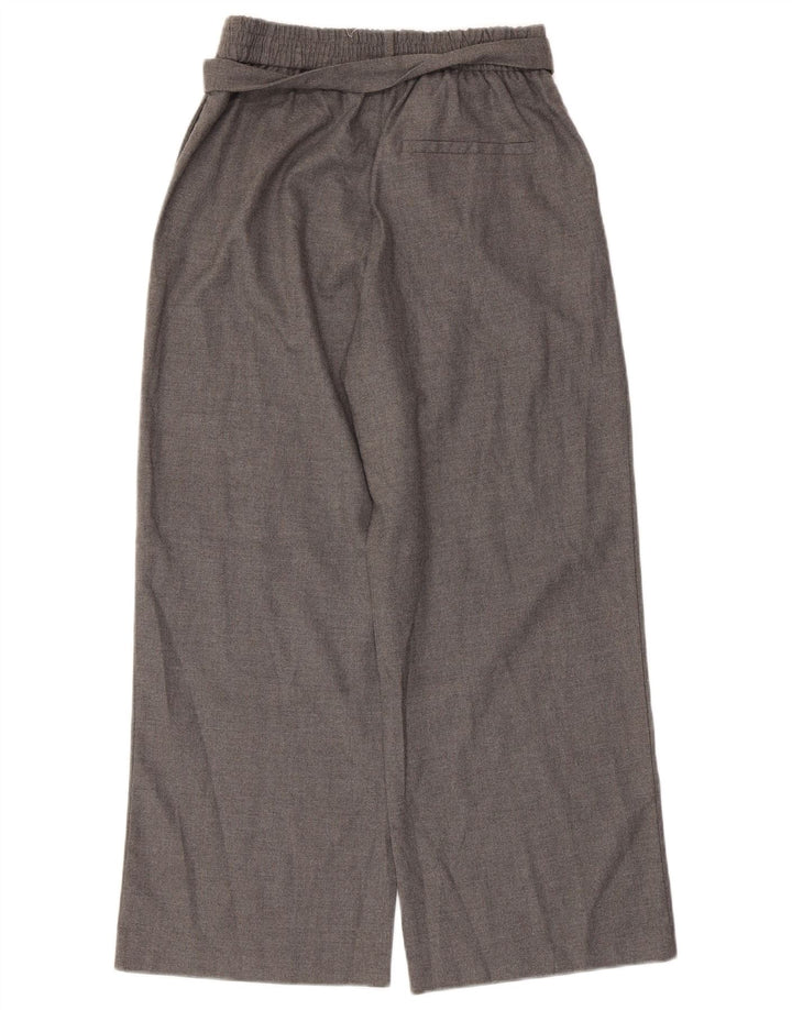 Zara Damebukser med brede ben, små grå polyester