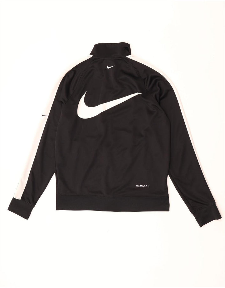 Nike Herre Swoosh Grafisk træningsdragt Topjakke Medium Sort Colourblock