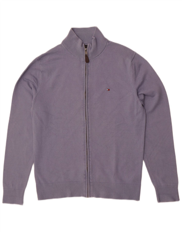 Tommy Hilfiger Herre Cardigan Sweater Stor Blå Bomuld