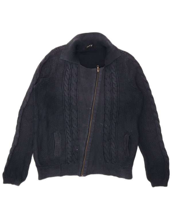 Marks & Spencer Womens Autograph Cardigan Sweater UK 14 Large Navy Blue