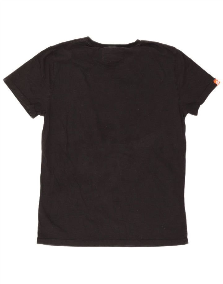 Superdry T-shirt top til mænd XL sort bomuld