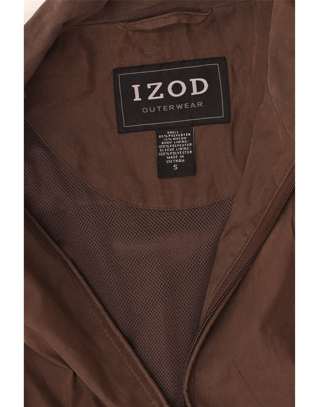 Izod Bomberjakke til mænd UK 36 Lille brun polyester