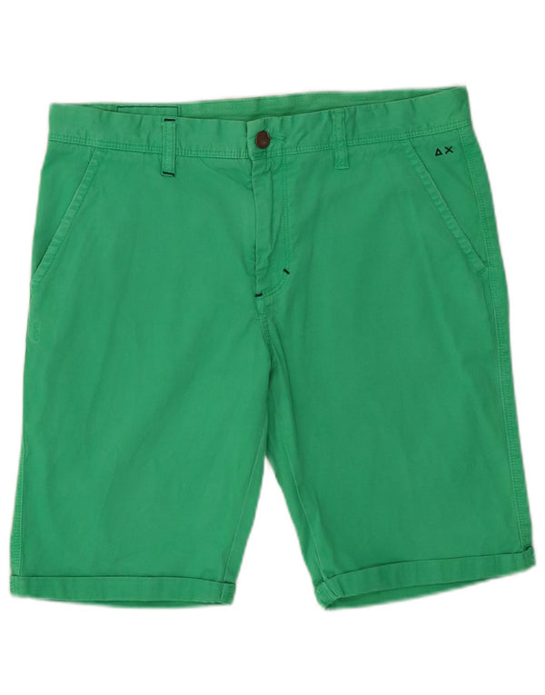 Sun68 Boys Chino Shorts 15-16 år W32 Grøn Bomuld