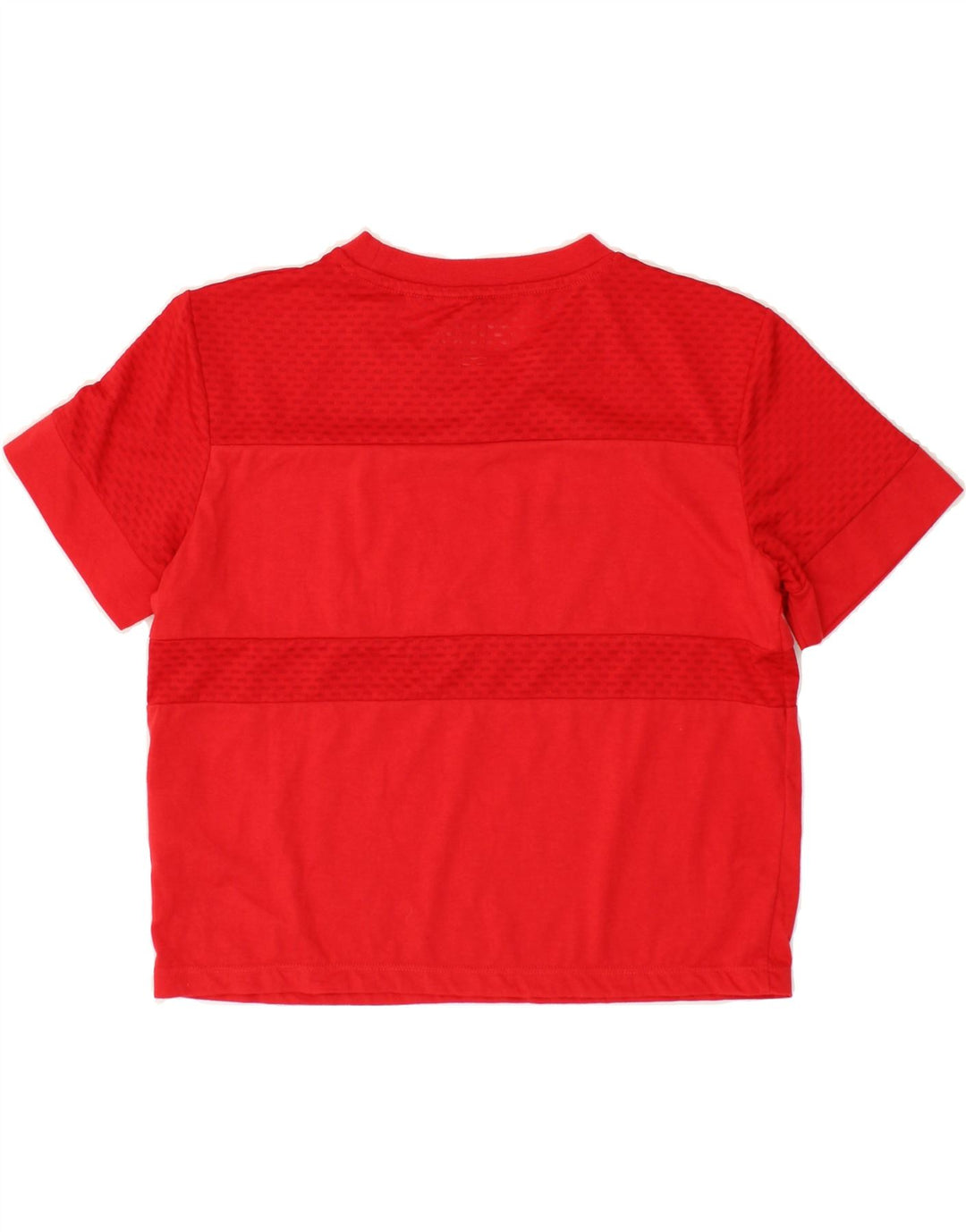 FILA Womens Crop Graphic T-Shirt Top UK 6 XS Red Polyester Vintage Fila and Second-Hand Fila from Messina Hembry 