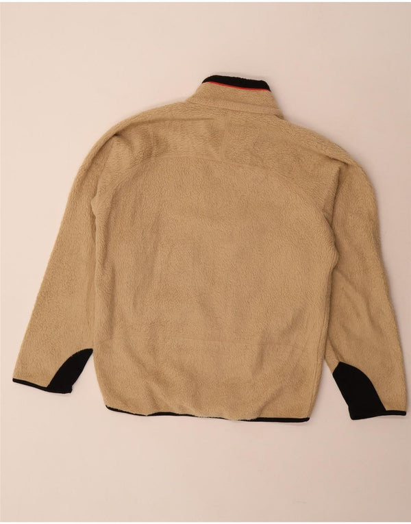 FILA Herre Loose Fit Fleecejakke UK 36 Small Beige Colourblock Polyester