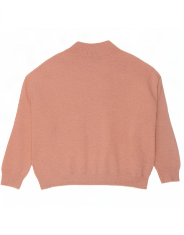 Marks & Spencer Dame Oversized V-hals sweater UK 10 Small Pink