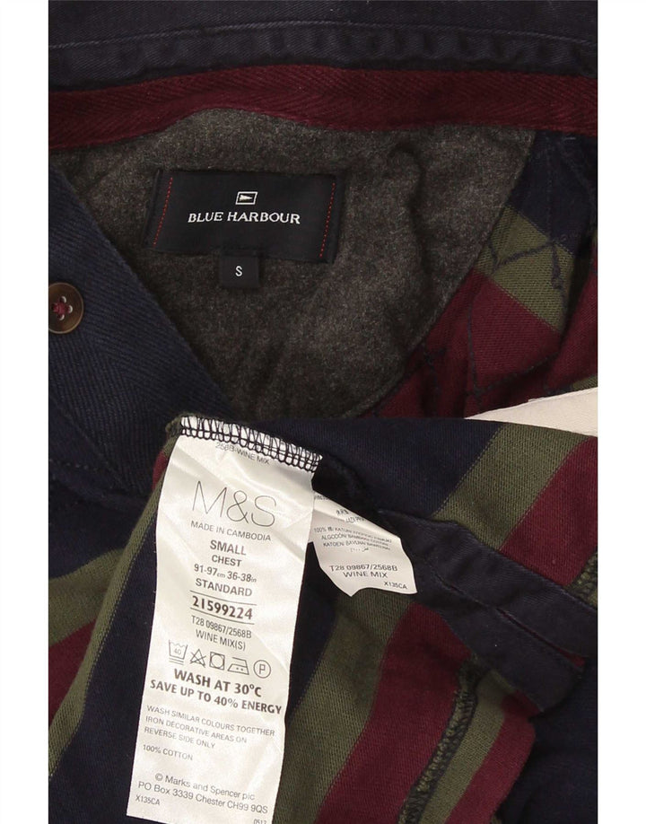 Marks & Spencer Herre Blue Harbor Rugby Polo Shirt Lille Flerfarvet