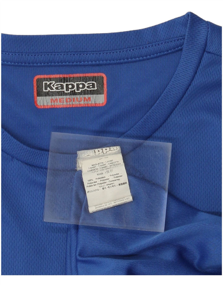 Kappa Herre grafisk T-shirt Top Medium Blue Polyester