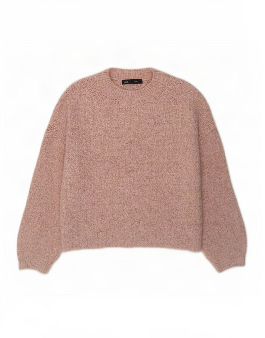 Marks & Spencer dame sweater med rund hals i overstørrelse UK 14 Medium Pink