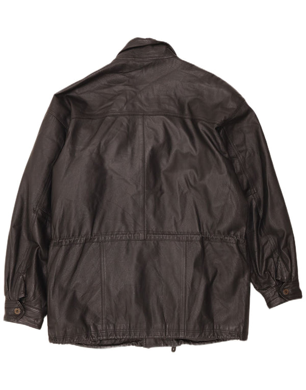 Vintage herre læderjakke UK 42 XL Sort
