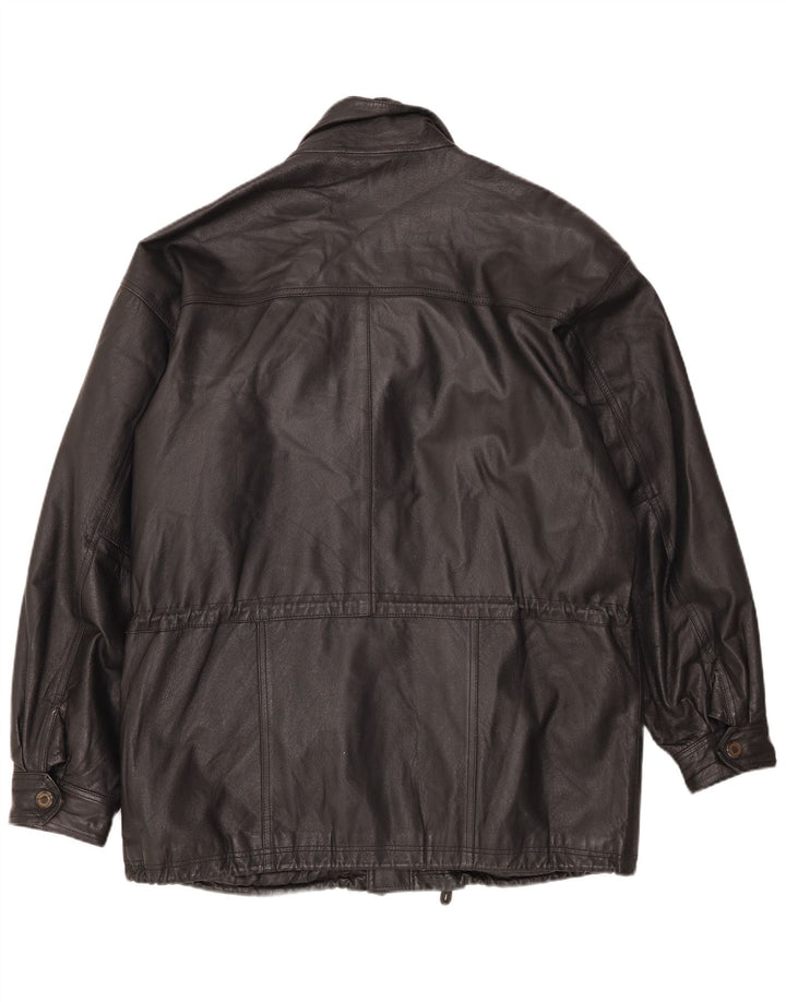 Vintage herre læderjakke UK 42 XL Sort